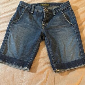 David Kahn Dark Blue Jean Bermuda Shorts
